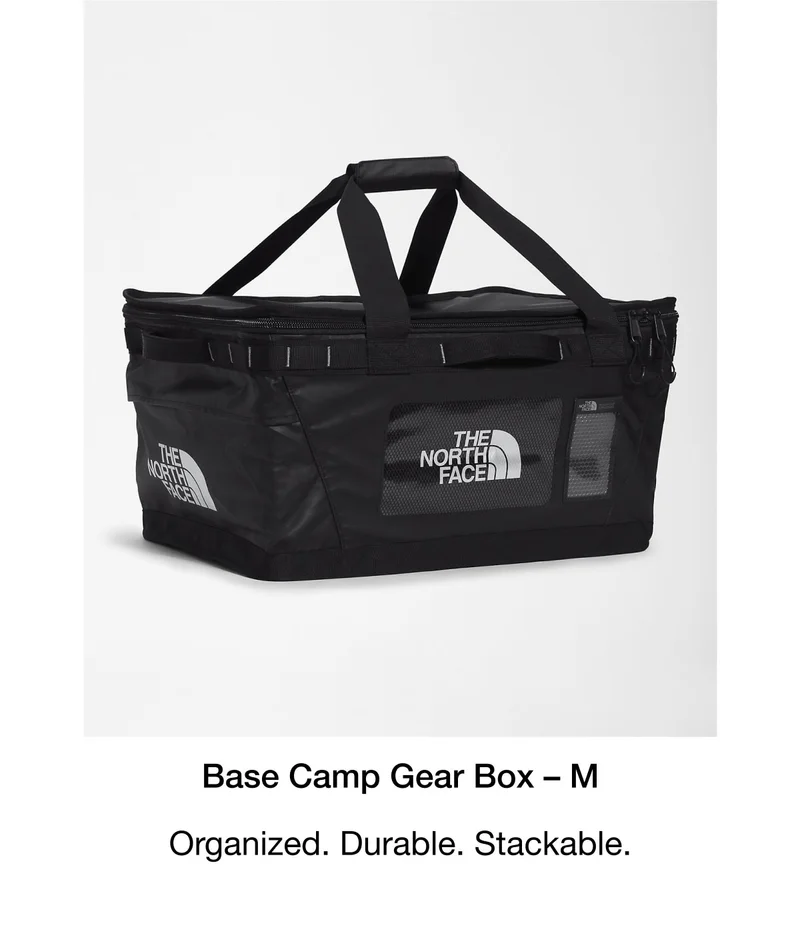 Base Camp Gear Box - M. Organized. Durable. Stackable.