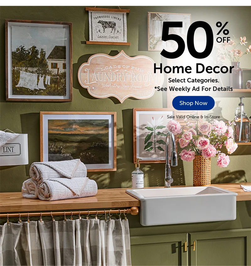 50% Off Home Decor