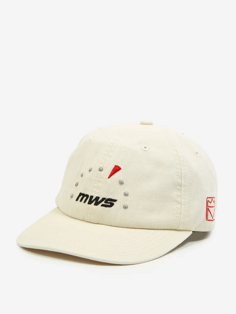 Image of Metalwood Tour Sponsor 6-Panel Strapback Hat - Bone