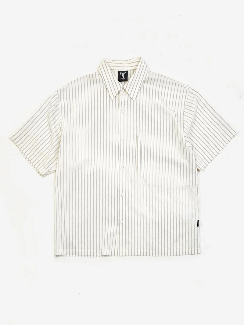 Image of Candice Sensory Striped Shirt - Off White