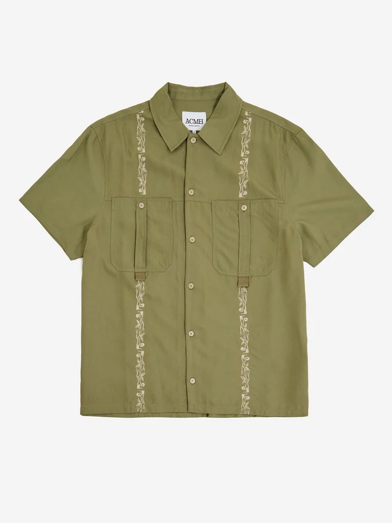 Image of ACMH by Magic Castles Short Sleeved Newell Shirt - Khaki