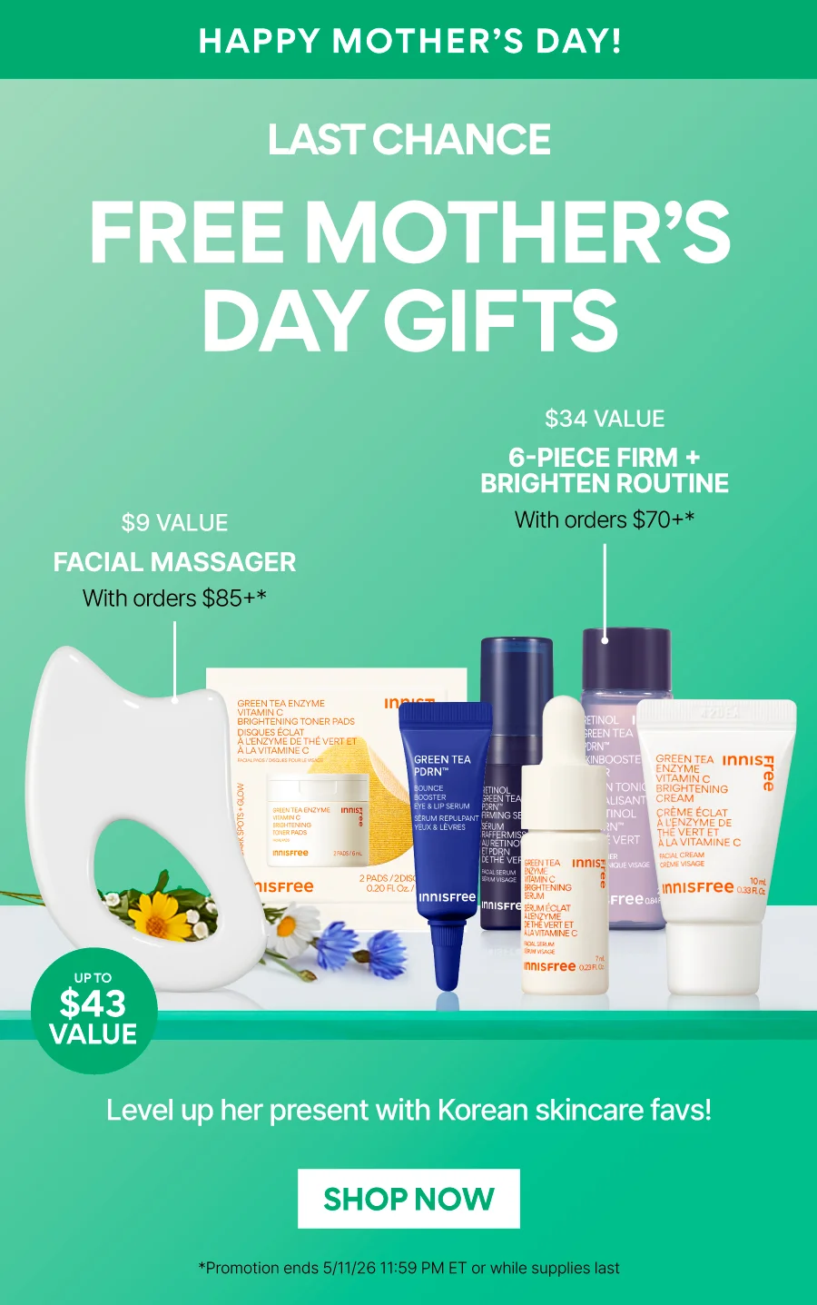 FREE MOTHER'S DAY GIFTS