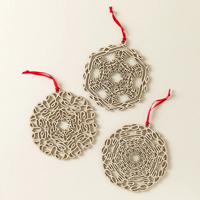 State Snowflake Ornaments