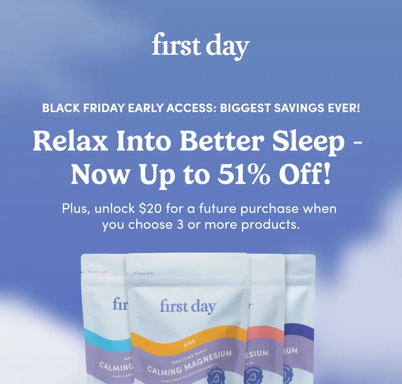 Relax into better sleep with up to 51% off. Plus unlock $20 towards a future purchase.