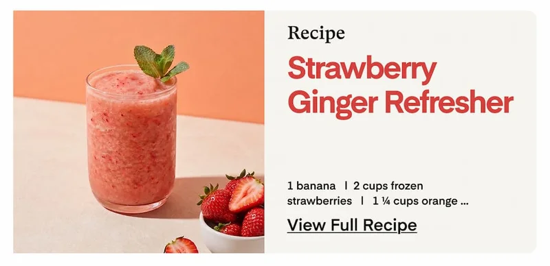 Strawberry Ginger Refresher
