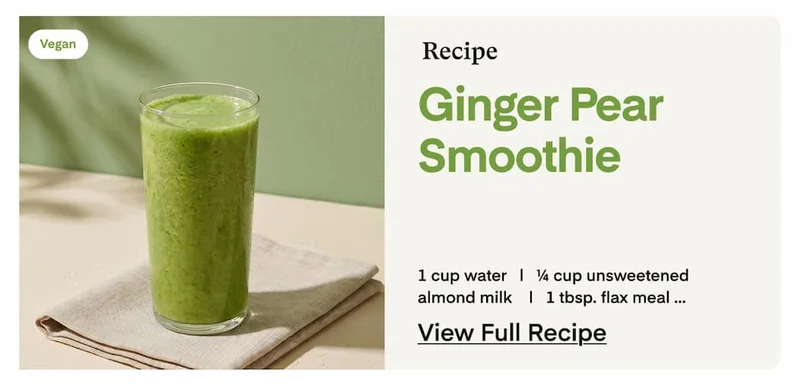 Ginger Pear Smoothie