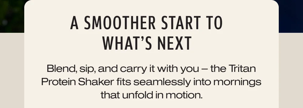 A smoother start to what's next