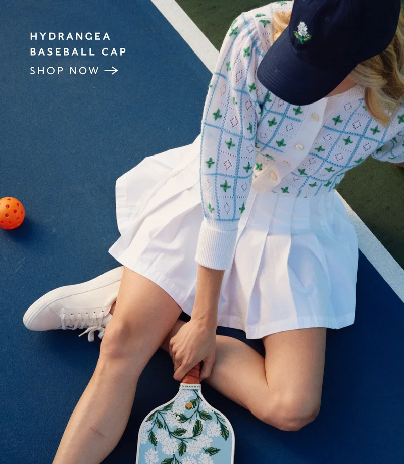 Hydrangea Baseball Cap