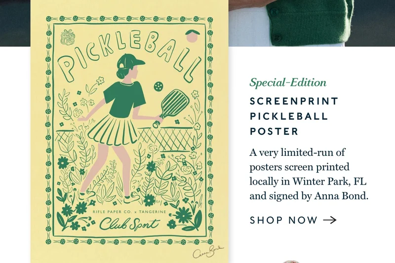 Pickleball Screenprint Pickleball Poster