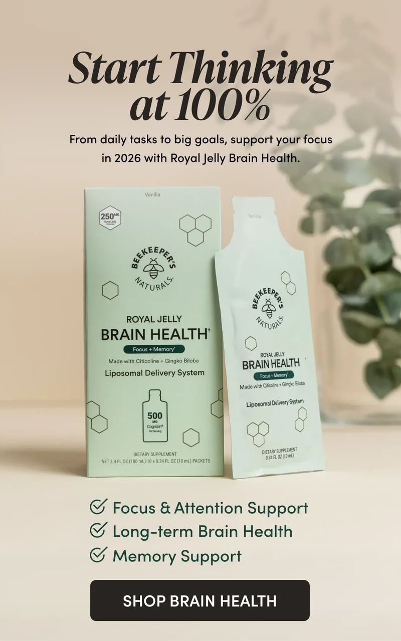 Start Thinking at 100%   From daily tasks to big goals, support your focus in 2026 with Royal Jelly Brain Health. Focus & Attention Support Memory Support Long-term Brain Health