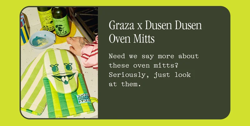 GRAZA X DUSEN DUSEN OVEN MITTS