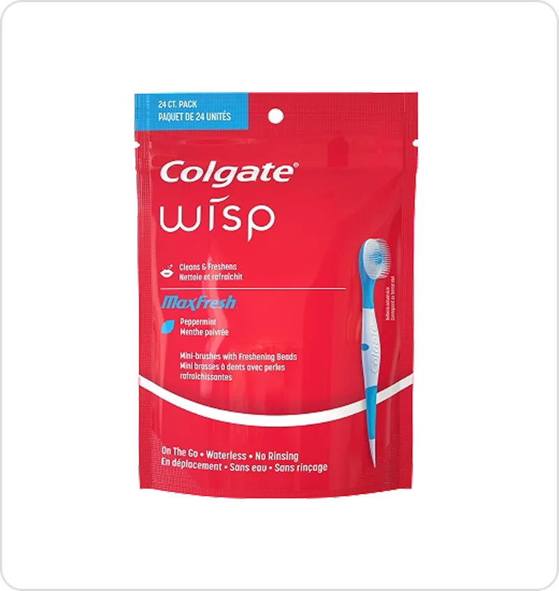 Image of Colgate Max Fresh Wisp Disposable Mini Travel Toothbrushes