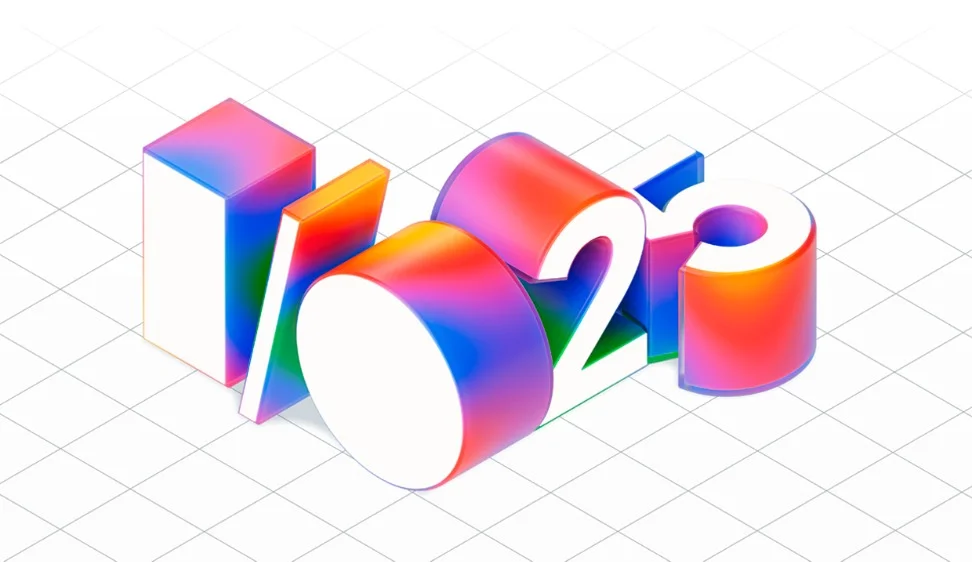 an illustration of the characters 'I/O 25' on white graph paper