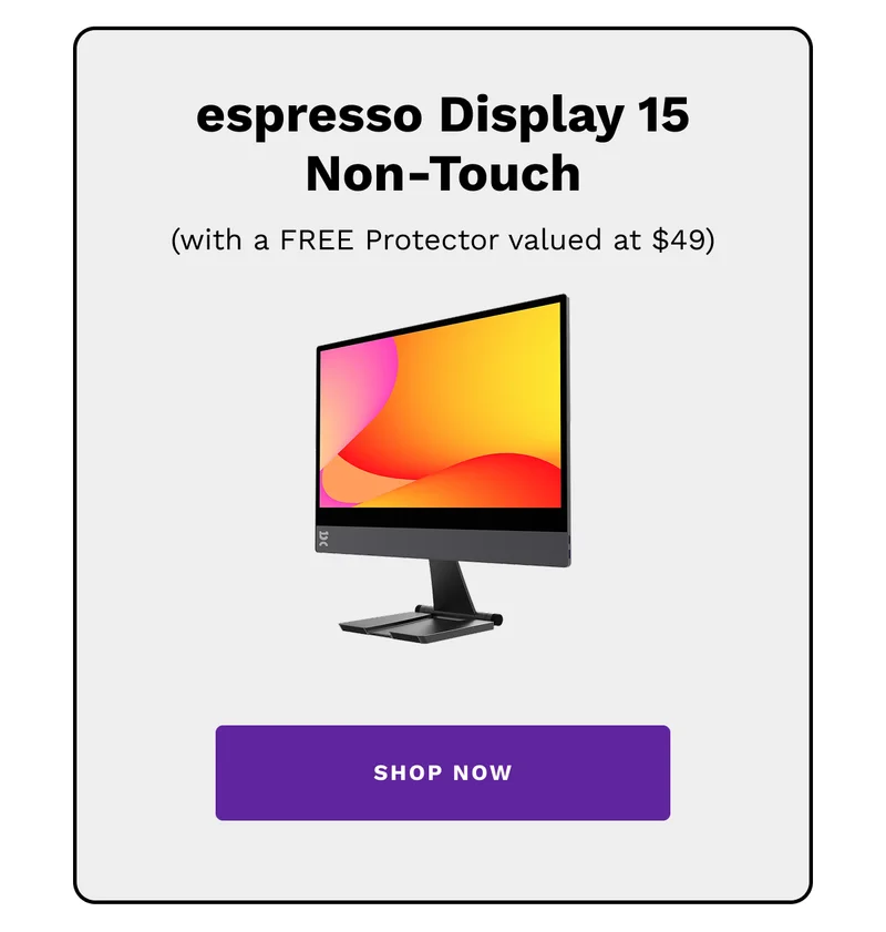 espresso Display 15