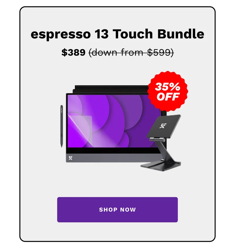 espresso 13 Touch Bundle