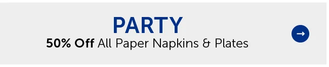Baking & Party Supplies - 50% Off All Paper Napkins & Plates