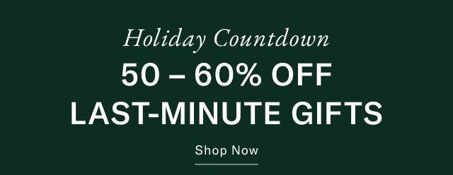 Holiday countdown                                            50% off everything                                            the Hilfiger club online exclusive Extra 20$ off $200+