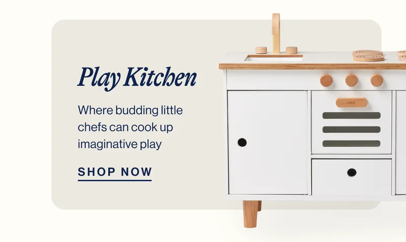 Play Kitchen. Where budding little chefs can cook up imaginative play. Shop Now