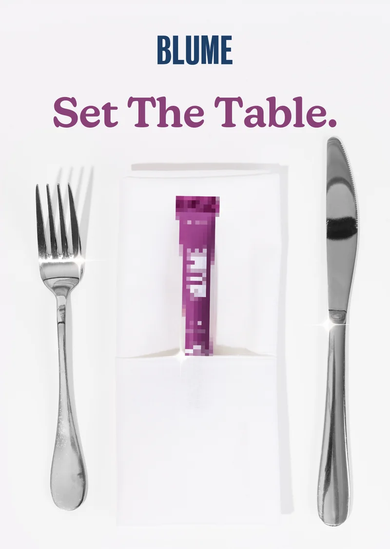 BLUME: Set the table.