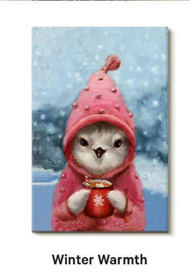Winter Warmth Wall Art Print by Lucia Heffernan