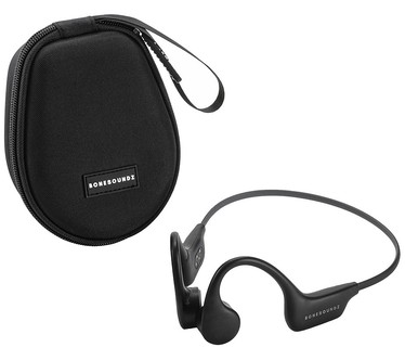 BoneSoundz Water Resistant Bone Conduction Headphones with Case