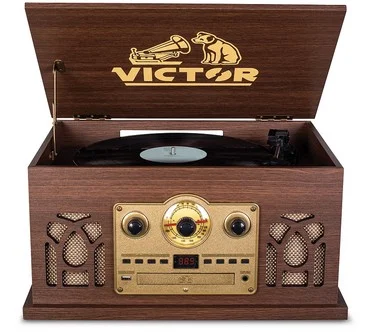 Victor Belmont 8-in-1 Wood Music Center