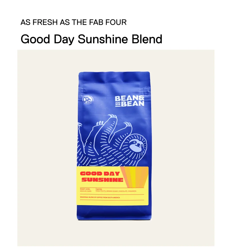 As fresh as the fab four. Good Day Sunshine Blend