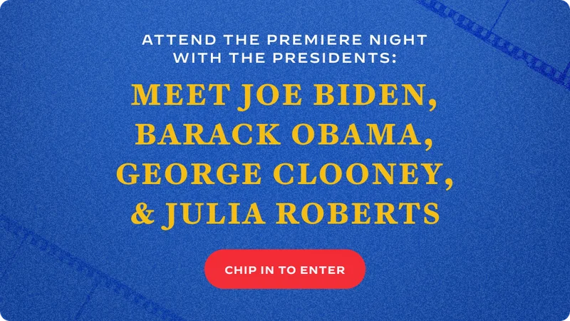 George Clooney, Julia Roberts, Joe Biden, Barack Obama