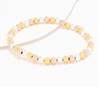 UltraFine 950 Silver Polished 5mm Bead Bracelet