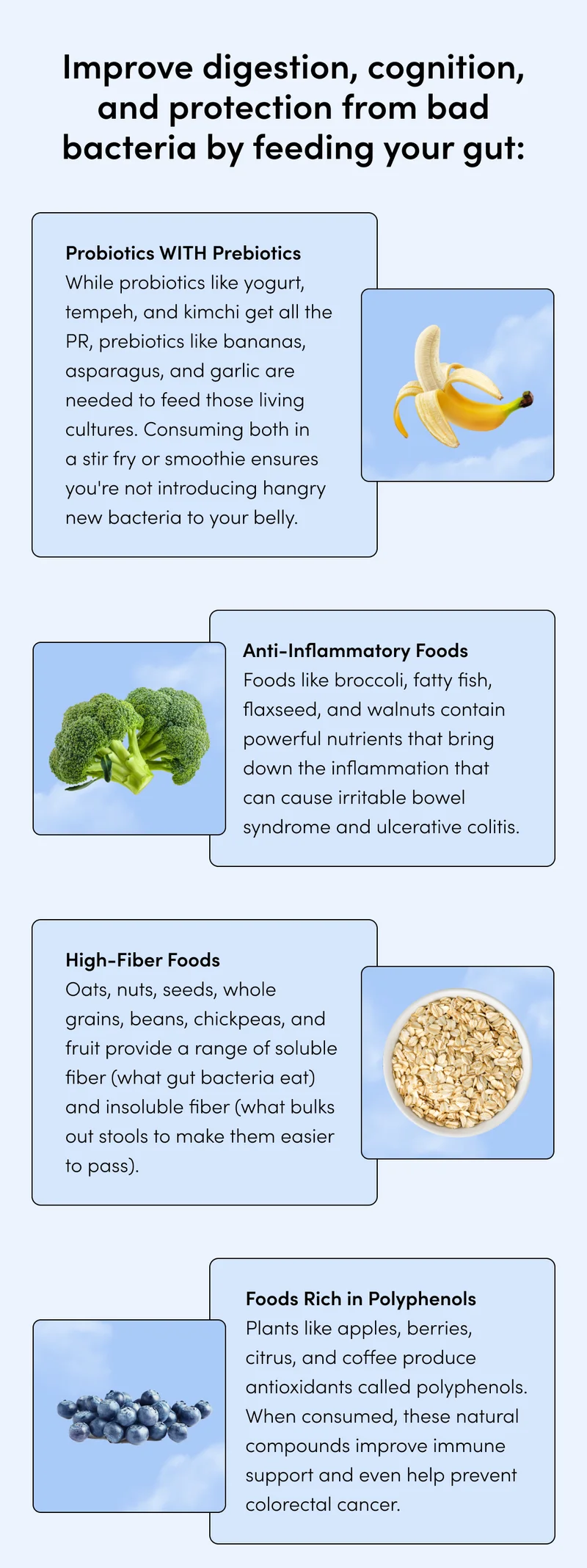5 BEST GUT HEALTH FOODS