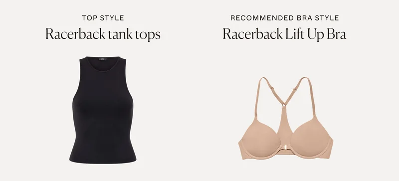 Racerback tank tops: Racerback Lift Up Bra