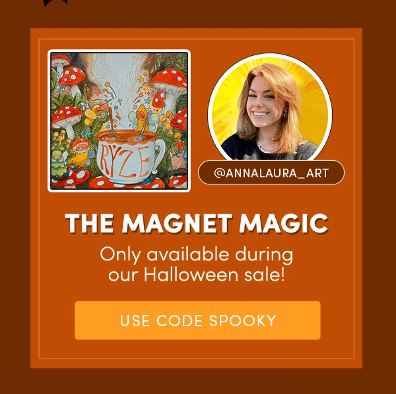 The magnet magic - Only available during our Halloween sale! Use code SPOOKY