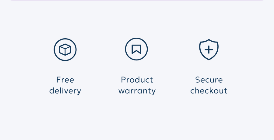 Free delivery - Product warranty - Secure checkout