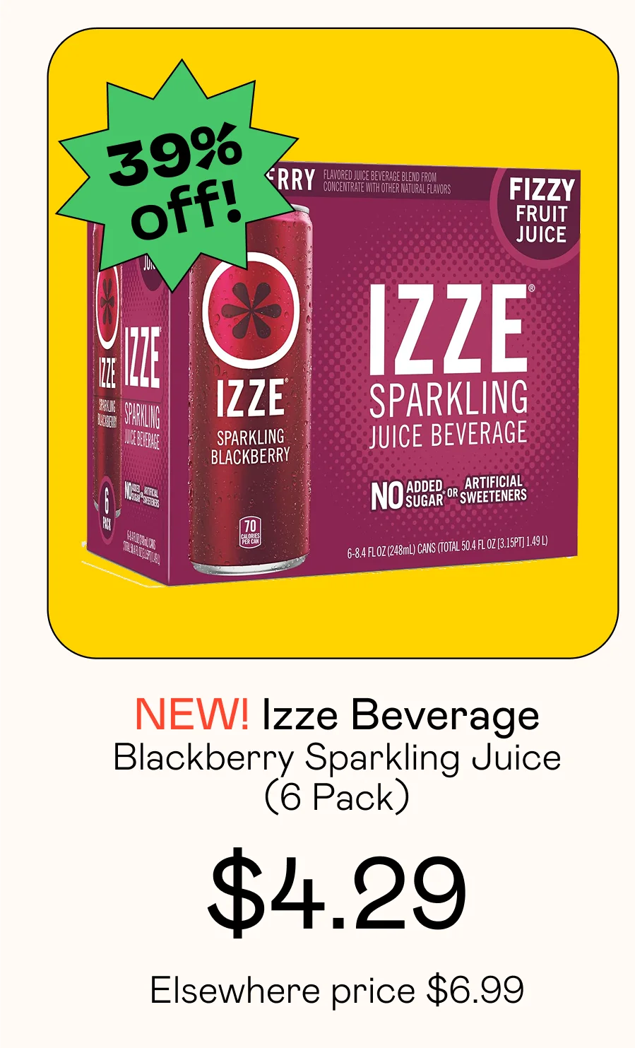 Blackberry Sparkling Juice (6 Pack)