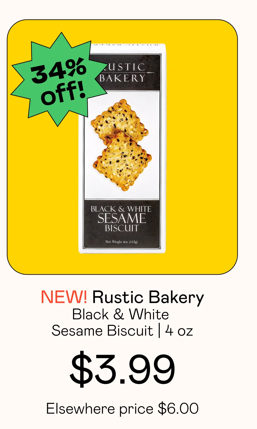 Black & White Sesame Biscuit