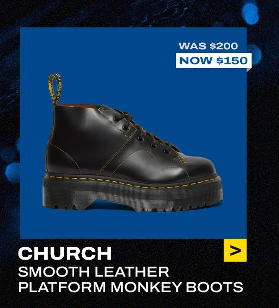 Church Smooth Leather Platform Monkey Boots