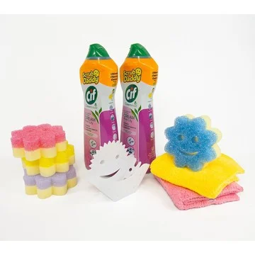 Scrub Daddy 9-pc Set w/ (2) 31.7 oz CIF Cleansers & Accessories