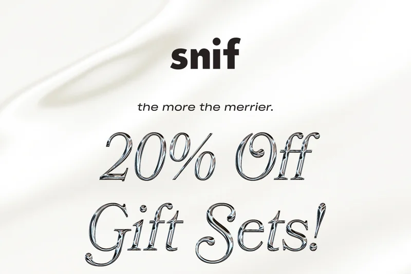 The most present-able gifts come in Snif packaging. Shop the collection below, and take 20% off sitewide until November 26th!