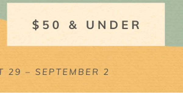 Shop Sale $50 & Under