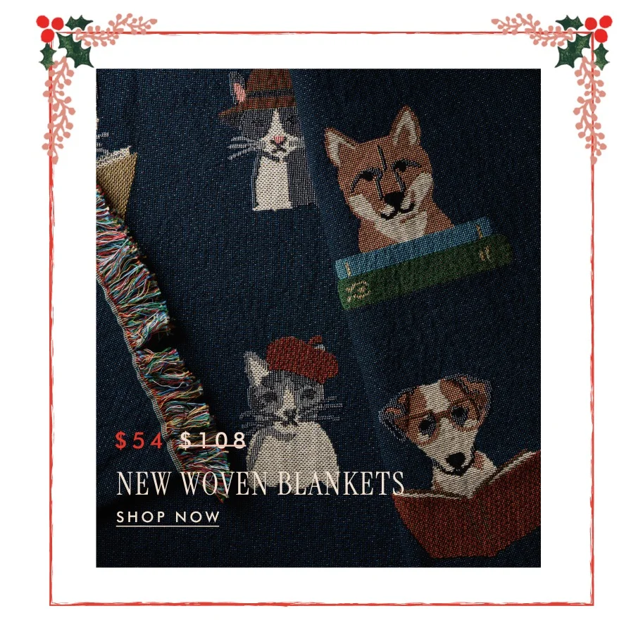 NEW WOVEN BLANKET - $54 | SHOP NOW