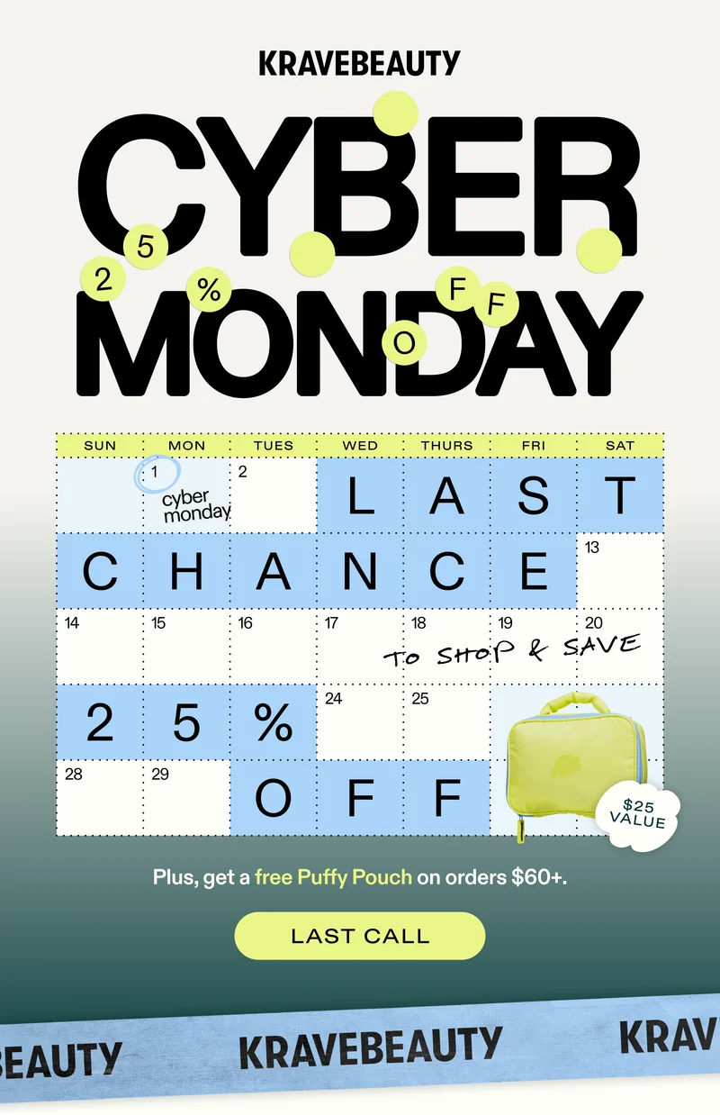 Krave Beauty. Cyber Monday.