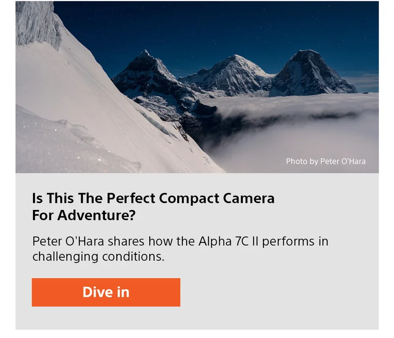 Is This The Perfect Compact Camera For Adventure? Peter O'Hara shares how the Alpha 7C II performs in challenging conditions. Dive in