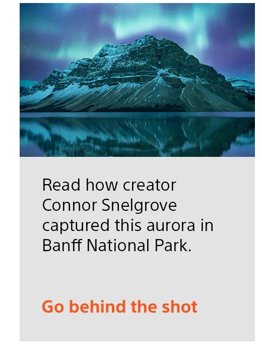 Read how creator Connor Snelgrove captured the aurora in Banff National Park | Go behind the shot