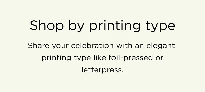 Shop by Printing Type