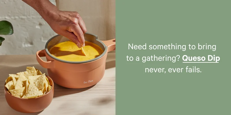 Need something to bring to a gathering? Queso Dip never, ever fails.