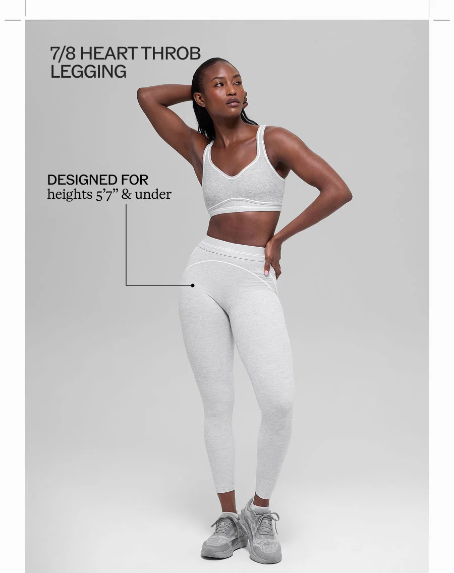 7/8 HEART THROB LEGGING. DESIGNED FOR HEIGHTS 5'7'' & UNDER