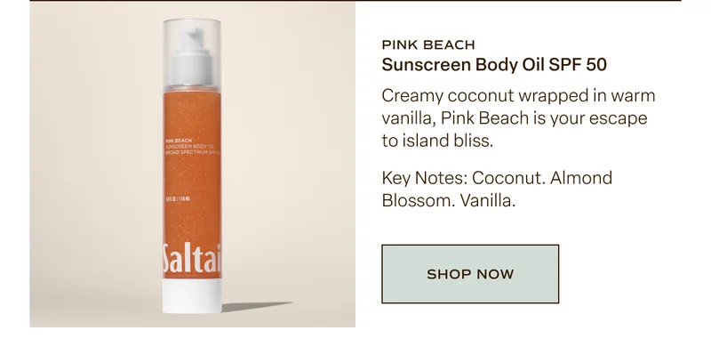 Pink Beach Sunscreen Body Oil SPF 50