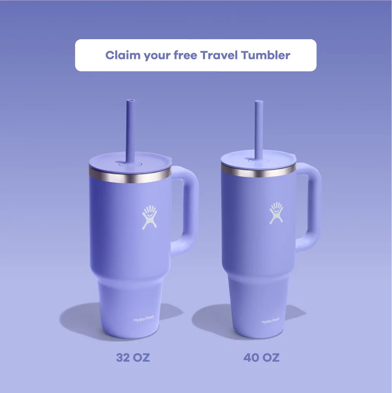 Claim your free Travel Tumbler