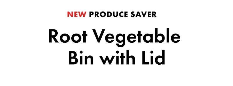 NEW Produce Saver. Root Vegetable Bin with Lid