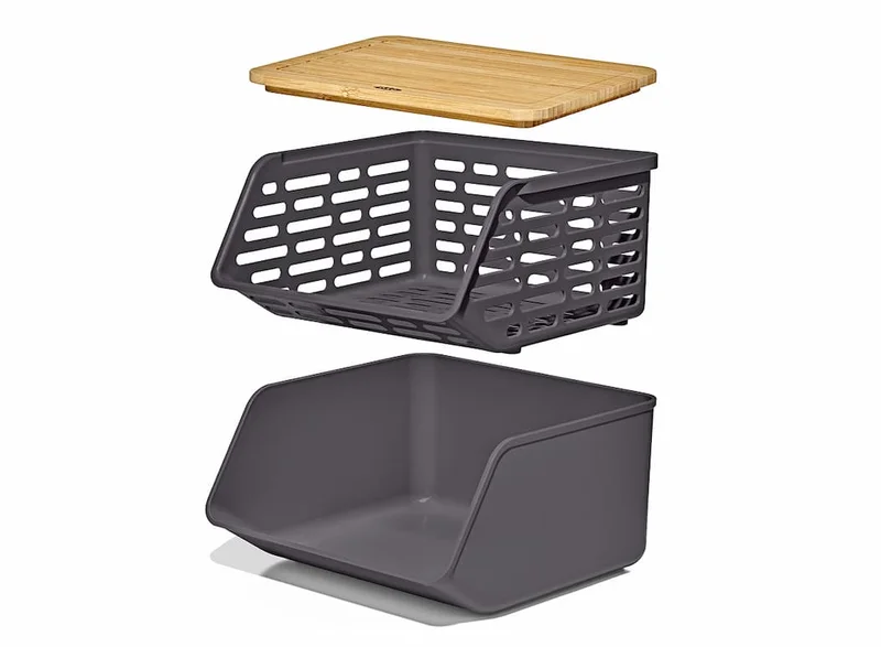 Premium bamboo lid and removable inner baskets boosts airflow